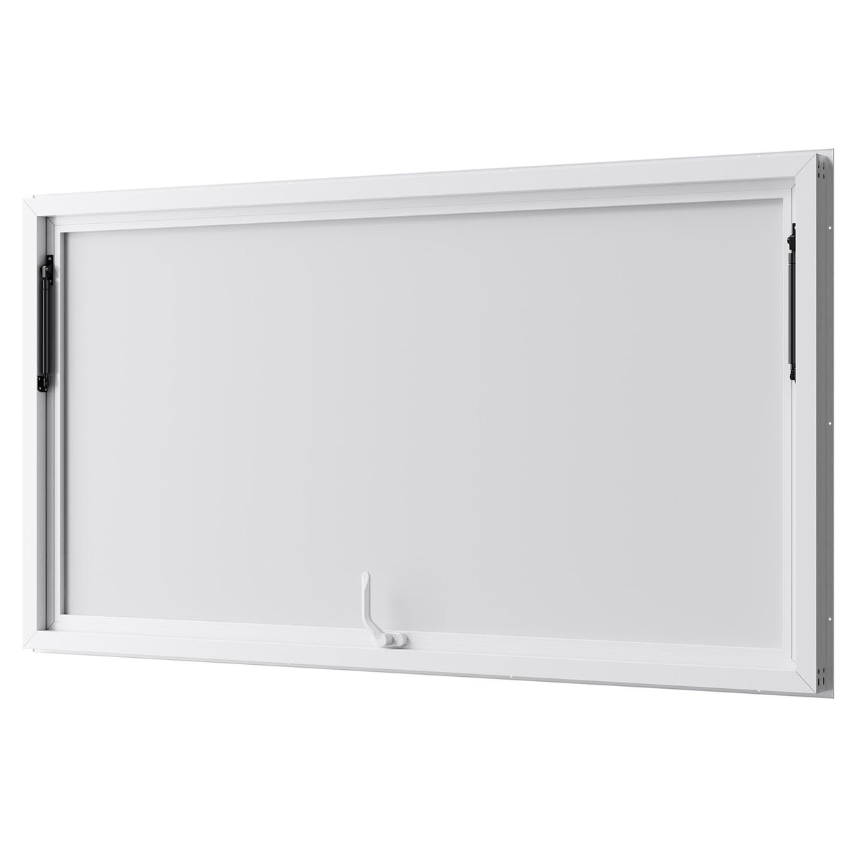 Concession Window 188x102cm, Aluminum Alloy Frame Service Window for Food Truck, Up to 85 Degrees Stand Serving Window with Awning Door and Drag Hook, Rainwater Resistant for Concession Trailer