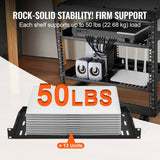 Audio Accessories: VEVOR 2PCS 1U Server Rack Shelf, 254mm Depth, 22.68kg Max Load Capacity Vented Cantilever or Wall Mount Rack Mount Shelf with Tray, Good Air Circulation for 482.6mm Network Cabinet or Equipment Rack