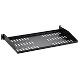 Audio Accessories: VEVOR 2PCS 1U Server Rack Shelf, 254mm Depth, 22.68kg Max Load Capacity Vented Cantilever or Wall Mount Rack Mount Shelf with Tray, Good Air Circulation for 482.6mm Network Cabinet or Equipment Rack