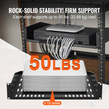 Kitchen & Bathroom DIY: VEVOR 2U Server Rack Shelf 16"/406 mm Depth Vented Rack Mount Shelf with Tray