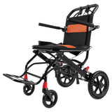 Mobility & Accessibility: VEVOR Wheelchair Aluminum Alloy Transport Chair Foldable 18-In W Seat 220lbs