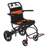 Mobility & Accessibility: VEVOR Wheelchair Aluminum Alloy Transport Chair Foldable 18-In W Seat 220lbs