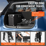 Automotive Parts: VEVOR Wheelchair Steel Transport Chair Foldable Wheelchair 24-In W Seat 300lbs