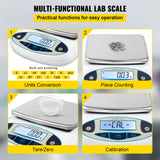 Measuring Tools & Sensors: VEVOR Lab Analytical Balance Digital Precision Scale 5000gx0.01g High Precision