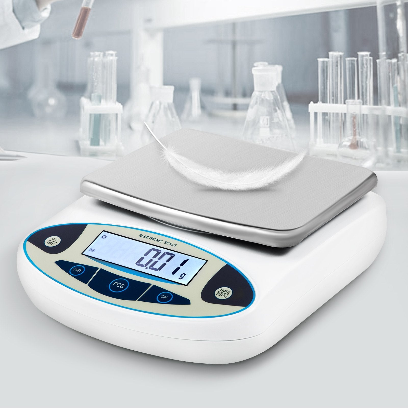 Measuring Tools & Sensors: VEVOR Lab Analytical Balance Digital Precision Scale 5000gx0.01g High Precision