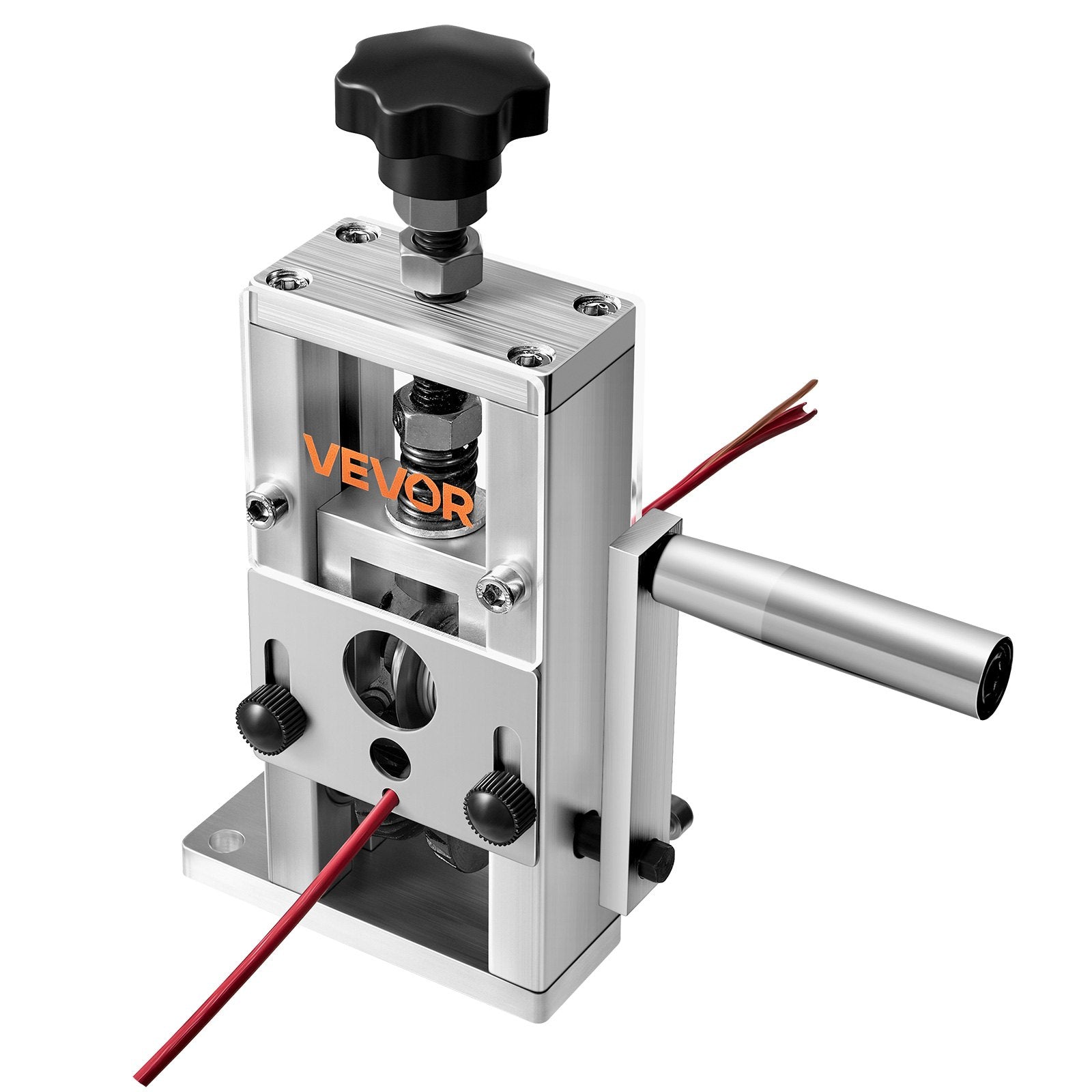 Gardening Tools: VEVOR Manual Wire Stripping Machine, 1.5-25 mm, Copper Stripper with Hand Crank or Drill Powered, 64Mn Quenched Blades, 45# Steel Rollers, Aluminum Alloy Frame Wire Peeler, for Scrap Copper Recycling