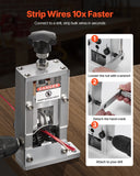 Gardening Tools: VEVOR Manual Wire Stripping Machine, 1.5-25 mm, Copper Stripper with Hand Crank or Drill Powered, 64Mn Quenched Blades, 45# Steel Rollers, Aluminum Alloy Frame Wire Peeler, for Scrap Copper Recycling