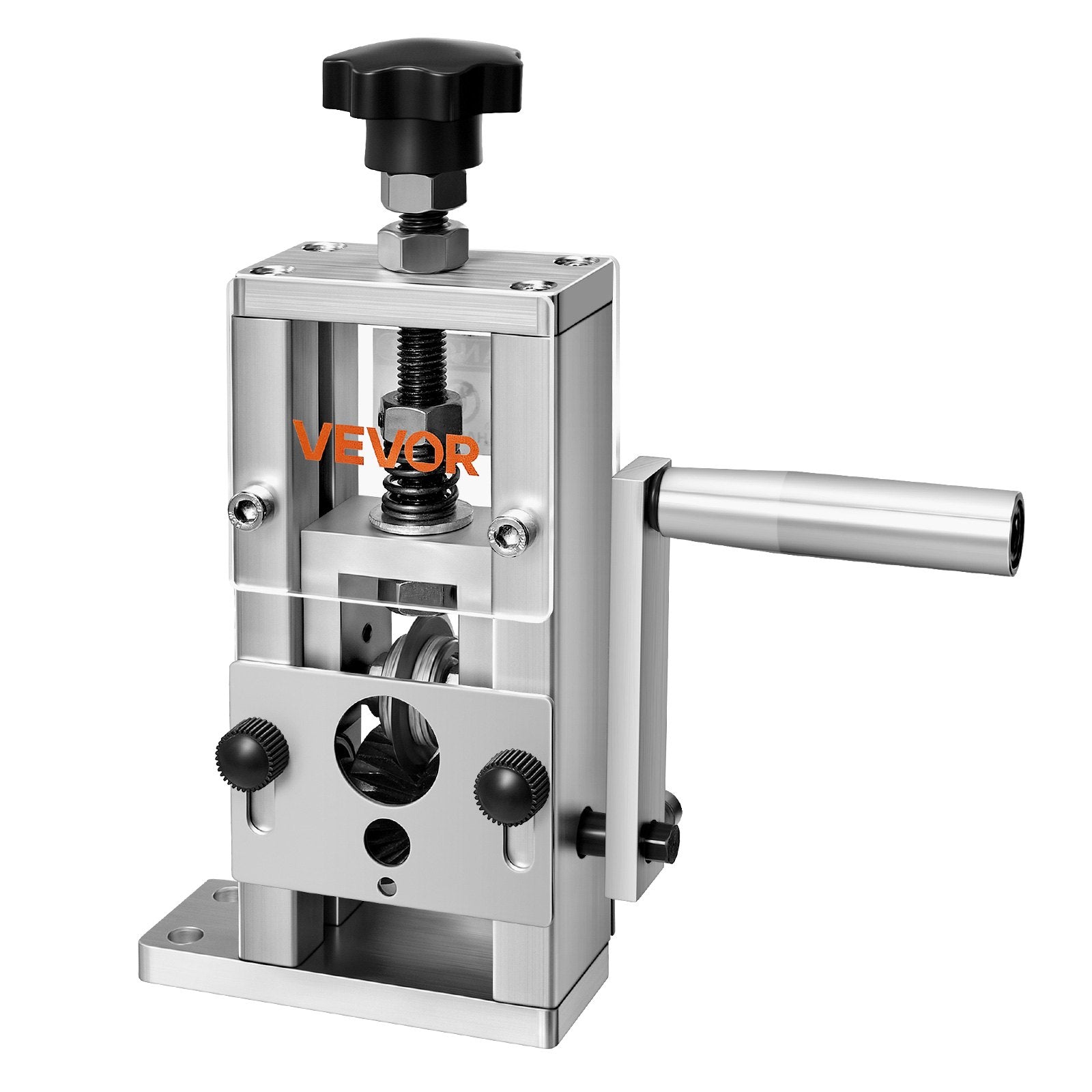 Gardening Tools: VEVOR Manual Wire Stripping Machine, 1.5-25 mm, Copper Stripper with Hand Crank or Drill Powered, 64Mn Quenched Blades, 45# Steel Rollers, Aluminum Alloy Frame Wire Peeler, for Scrap Copper Recycling