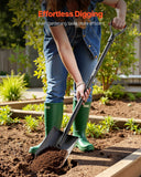 Outdoor Play Equipment: VEVOR Square Shovel, 122 cm Heavy-Duty Flat Shovel, Transfer Shovels with Alloy Steel Blade and Non-Slip D-Handle, Detachable and Easy Storage, for Gardening, Construction, Digging & Snow Shoveling