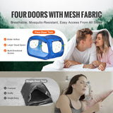 Tents: VEVOR Bed Tent, Pongee Fabric, 2 Doors Breathable Dream Tent with 8.5 mm Fiber Poles on Bed Privacy, Full Size Block out Light Sleeping Bed Canopy, Fit for Kids Playhouse and Adults Sleeping Tent