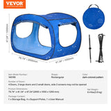 Tents: VEVOR Bed Tent, Pongee Fabric, 2 Doors Breathable Dream Tent with 8.5 mm Fiber Poles on Bed Privacy, Full Size Block out Light Sleeping Bed Canopy, Fit for Kids Playhouse and Adults Sleeping Tent