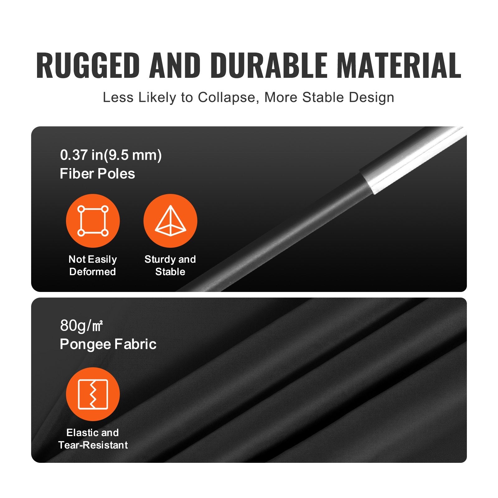 Canopies & Gazebos: VEVOR 3 Doors Bed Tent Breathable Tent 70% Blackout with 9.5 mm Fiber Poles