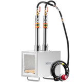 BBQ Tools: VEVOR Portable Propane Forge 2 Burner Farrier Forge Knife Metal Square
