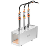 Fire Pit Accessories: VEVOR Portable Propane Forge, 3 Burner Farrier Forge, 2600℉ Tool and Knife Making Blacksmithing Gas Forge, Large Capacity Square Stainless Steel Gas Forging Tools and Equipment for Metal Forging