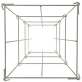 Gardening Tools: VEVOR Tomato Cages, 30 x 30 x 117 cm, 5 Packs Square Plant Support Cages, Silver PVC-Coated Steel Tomato Towers for Climbing Vegetables, Plants, Flowers, Fruits