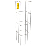 Gardening Tools: VEVOR Tomato Cages, 30 x 30 x 117 cm, 5 Packs Square Plant Support Cages, Silver PVC-Coated Steel Tomato Towers for Climbing Vegetables, Plants, Flowers, Fruits