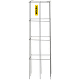 Gardening Tools: VEVOR Tomato Cages, 30 x 30 x 117 cm, 5 Packs Square Plant Support Cages, Silver PVC-Coated Steel Tomato Towers for Climbing Vegetables, Plants, Flowers, Fruits