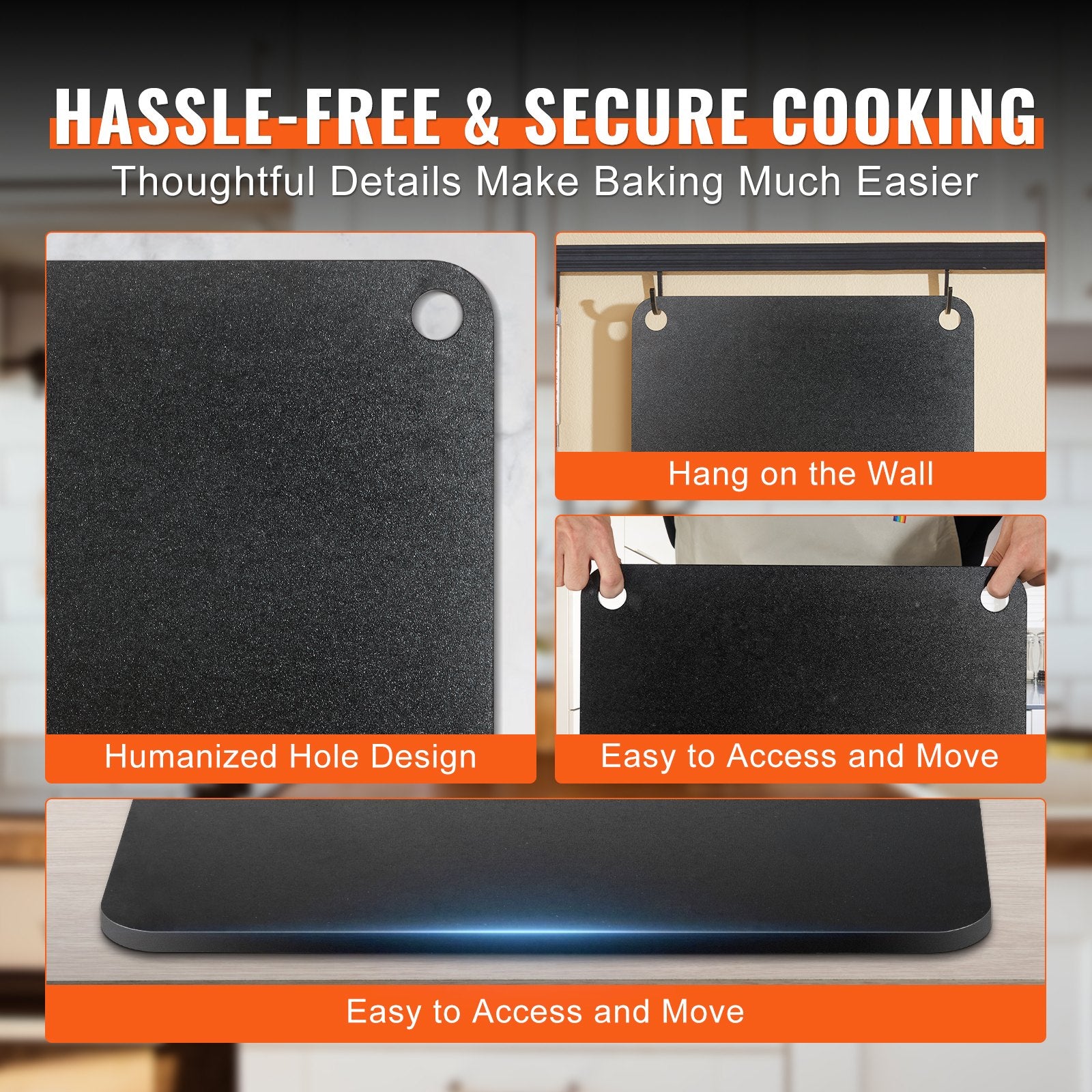 Bakeware & Accessories: VEVOR Pizza Steel, 16" x 14.5" x 3/8" Pizza Steel Plate for Oven, Pre-Seasoned Carbon Steel Pizza Baking Stone with 20X Higher Conductivity, Heavy Duty Pizza Pan for Outdoor Grill, Indoor Oven
