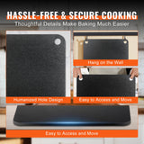 Kitchen & Bathroom DIY: VEVOR Pizza Steel 16"x14.5"x1/4" Pre-Seasoned Carbon Steel Pizza Baking Stone