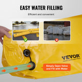 Traffic Control & Parking Tools: VEVOR Flood Barriers, Sandbag Alternative Flood Bags 4 Pack,  Flood Barrier for Home, Water Barriers for Flooding, Doorway, Driveway(4FTx6in)