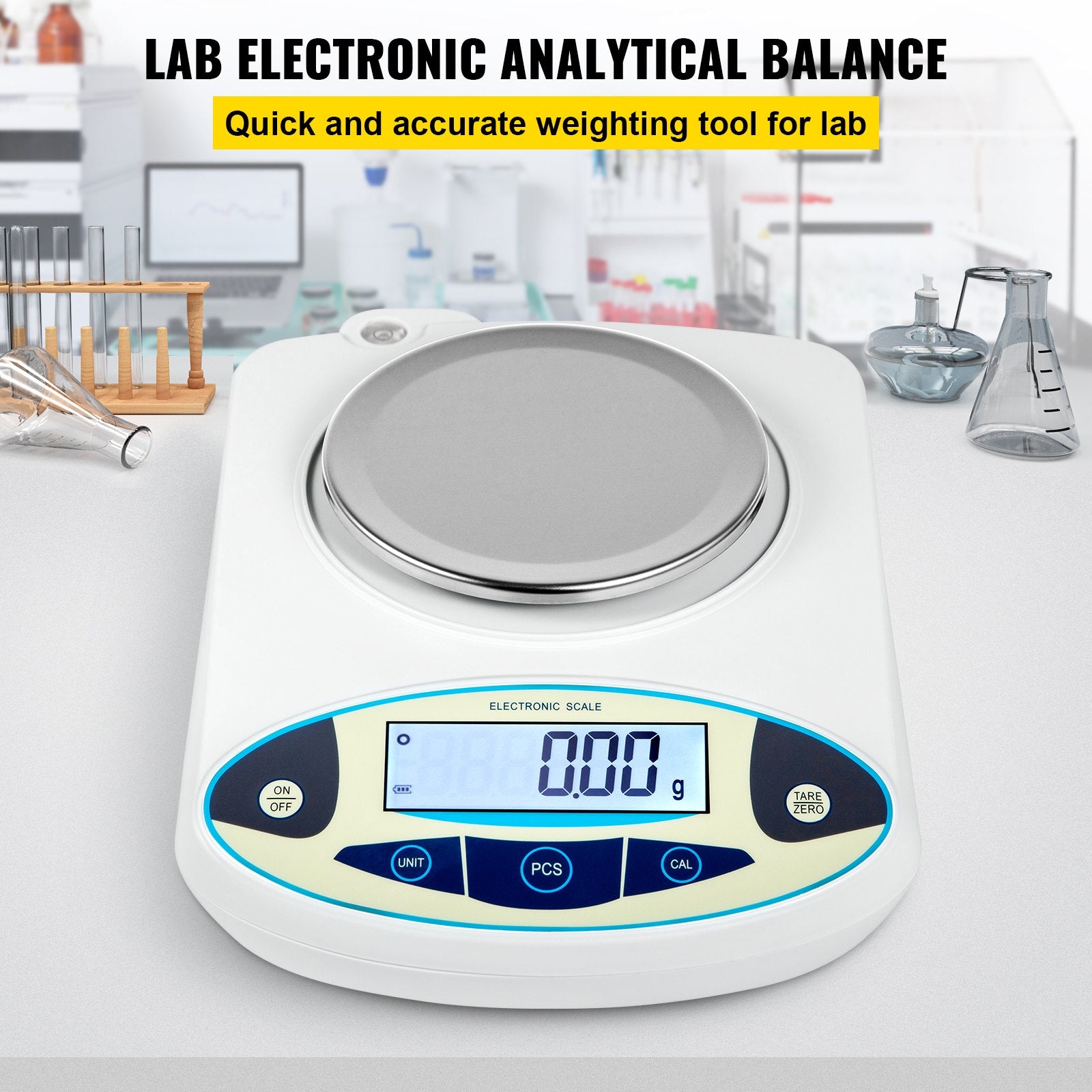 Measuring Tools & Sensors: VEVOR Lab Analytical Balance Digital Precision Scale 3000gx0.01g High Precision