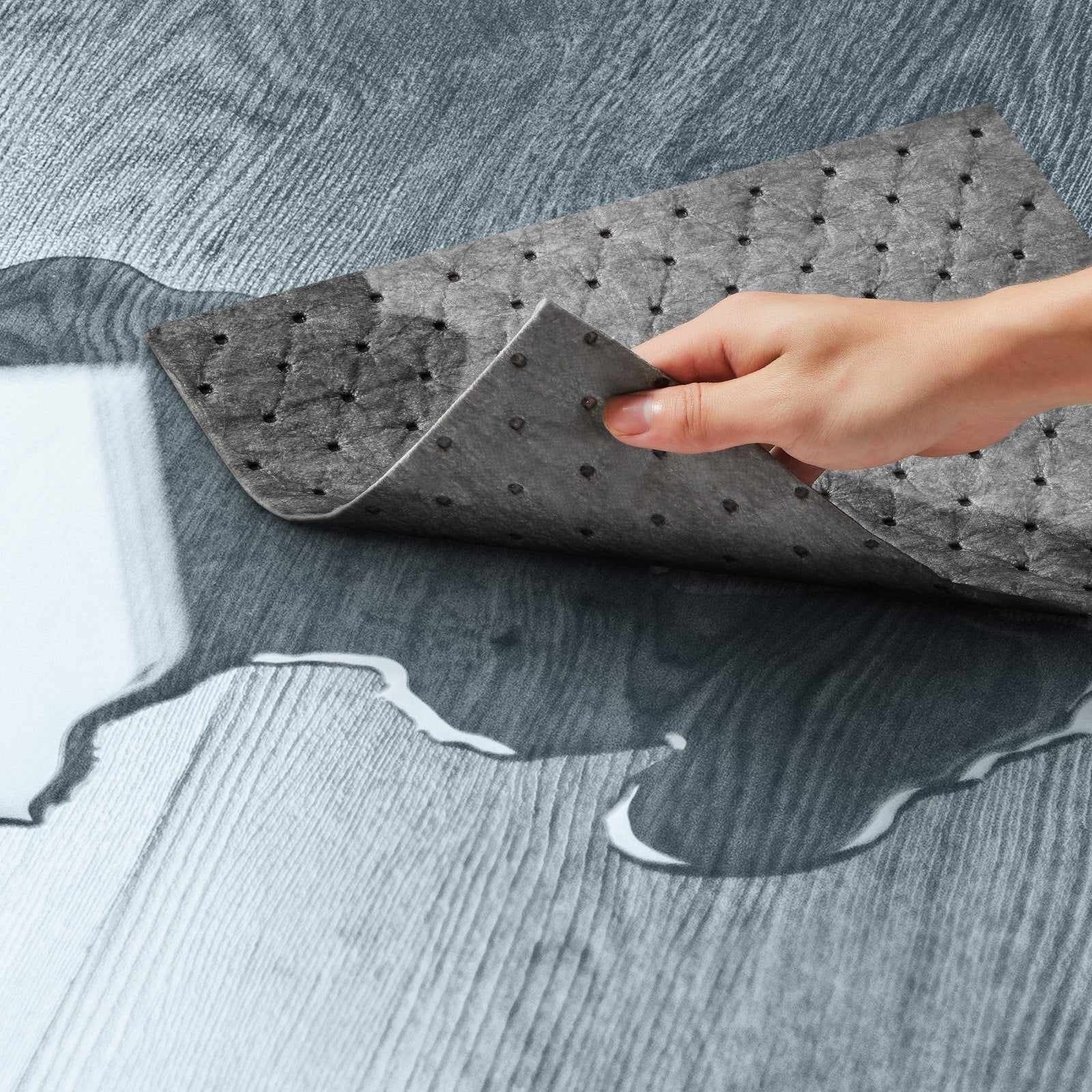 Dog Training Aids: VEVOR Spill Absorbent Pads, Universal Absorbing Mat Absorbs up 12 Gal, 13" L x10" W Polypropylene Absorbent Pad for Oil, Water and Other Liquids, Pack of 100