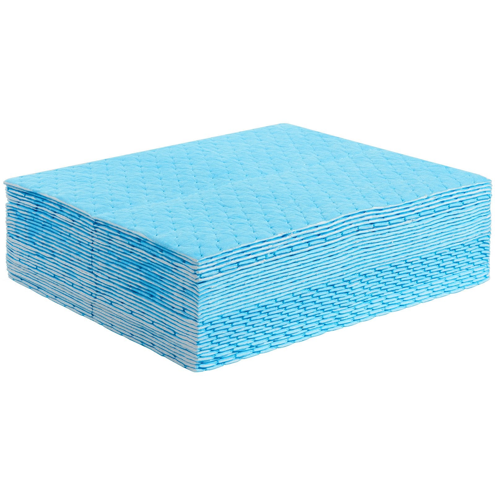 Food Storage: VEVOR Spill Absorbent Pads, Water Absorbing Mat Pad in Dispenser Box, 6 Gal Capacity, 15" L x19" W Polypropylene Absorbent Pad for Water, 30 pcs per Box