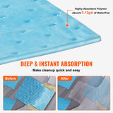 Food Storage: VEVOR Spill Absorbent Pads, Water Absorbing Mat Pad in Dispenser Box, 6 Gal Capacity, 15" L x19" W Polypropylene Absorbent Pad for Water, 30 pcs per Box