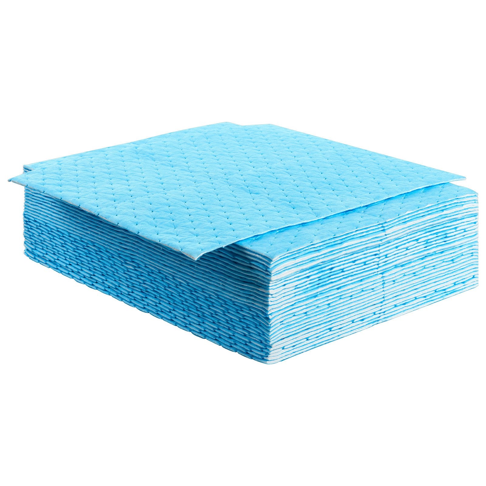 Food Storage: VEVOR Spill Absorbent Pads, Water Absorbing Mat Pad in Dispenser Box, 6 Gal Capacity, 15" L x19" W Polypropylene Absorbent Pad for Water, 30 pcs per Box