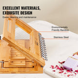 Kitchen & Bathroom DIY: VEVOR Soap Cutter, Cut 1-12 Bars, Precisely and Accurately Cut 1 Inch Bars, Bamboo Soap Slicer With Steel Wire, Multi Handmade Soap Wire Cutter for Loaf Candles Cheese Butter DIY Making Tool
