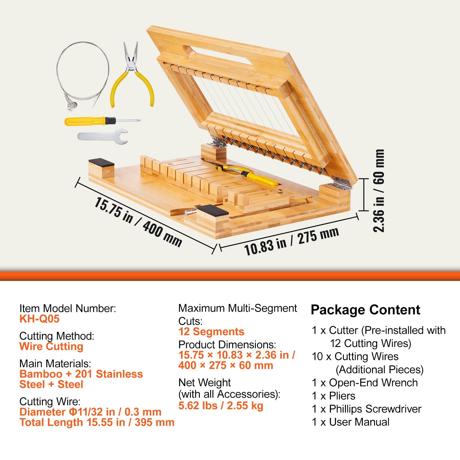 Kitchen & Bathroom DIY: VEVOR Soap Cutter, Cut 1-12 Bars, Precisely and Accurately Cut 1 Inch Bars, Bamboo Soap Slicer With Steel Wire, Multi Handmade Soap Wire Cutter for Loaf Candles Cheese Butter DIY Making Tool
