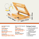 Kitchen & Bathroom DIY: VEVOR Soap Cutter, Cut 1-12 Bars, Precisely and Accurately Cut 1 Inch Bars, Bamboo Soap Slicer With Steel Wire, Multi Handmade Soap Wire Cutter for Loaf Candles Cheese Butter DIY Making Tool