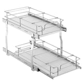 Desk Accessories: VEVOR 12"Wx21"Dx15"H Pull Out Cabinet Organizer, Heavy Duty Slide Out Pantry Shelves, Steel Roll Out Drawers, Sliding Drawer Storage for Home Under Sink, 13.5"Wx22"Dx18"H Install Size for Cabinet