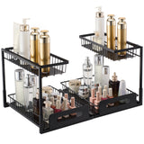 Kitchen & Bathroom DIY: VEVOR 2-Tier Wire Pull Out Cabinet Under Sink Basket Organizer 10.7"x14.2" 2PCS
