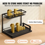 Kitchen & Bathroom DIY: VEVOR 2-Tier Wire Pull Out Cabinet Under Sink Organizer 10.7"x14.2" Drawer Basket