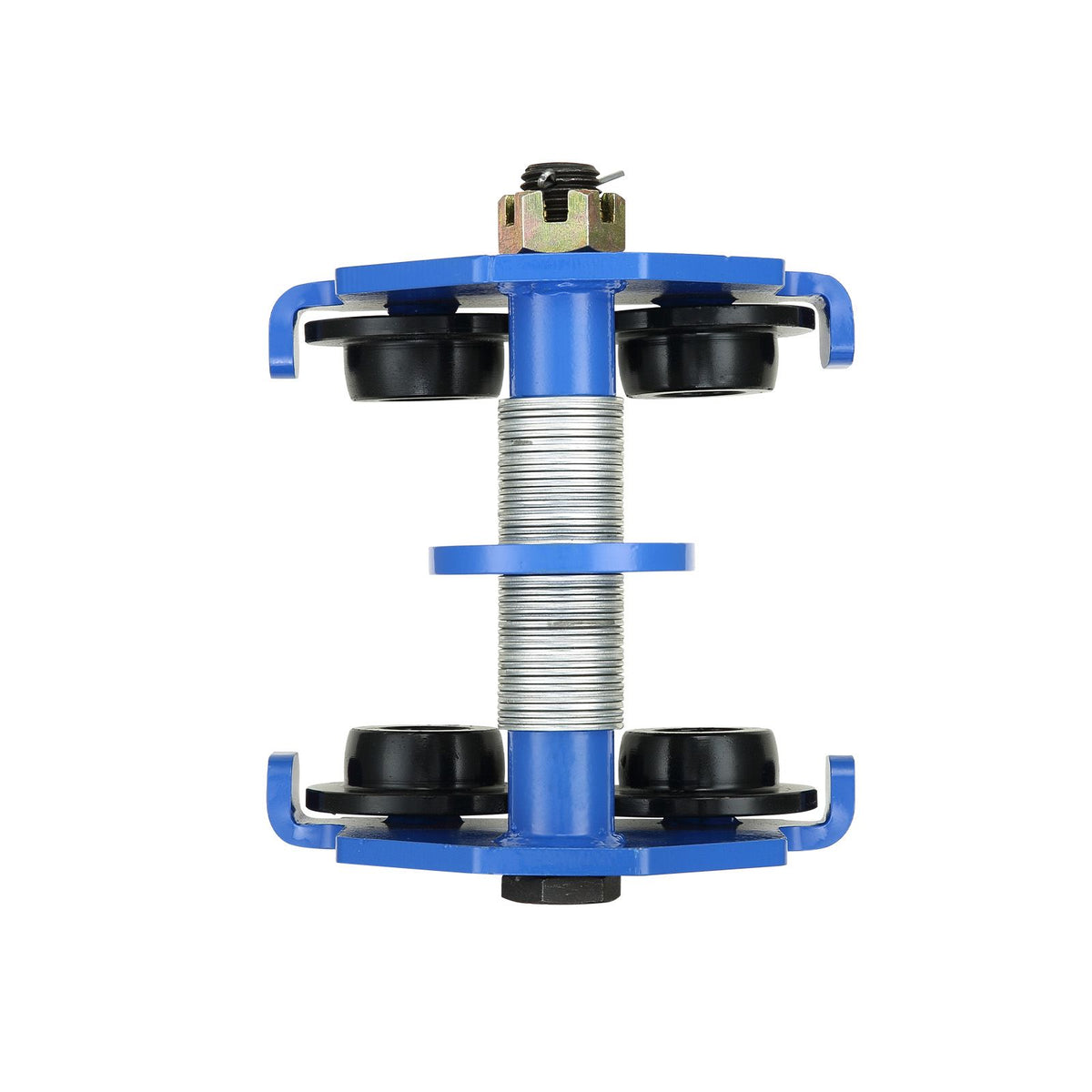 Manual Trolley, 1 Ton Load Capacity, Push Beam Trolley with Dual Wheels, Adjustable for I-Beam Flange Width 63.5 mm to 177.8 mm, Heavy Duty Alloy Steel Garage Hoist for Straight Curved I Beam