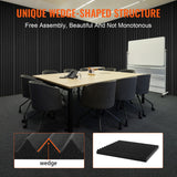 Audio Accessories: VEVOR Acoustic Foam Panels 80 Pack 12 x 12 x 1 in for Studio Wall and Ceiling