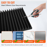 Audio Accessories: VEVOR Acoustic Foam Panels 50 Pack 12 x 12 x 2 in for Studio Wall and Ceiling