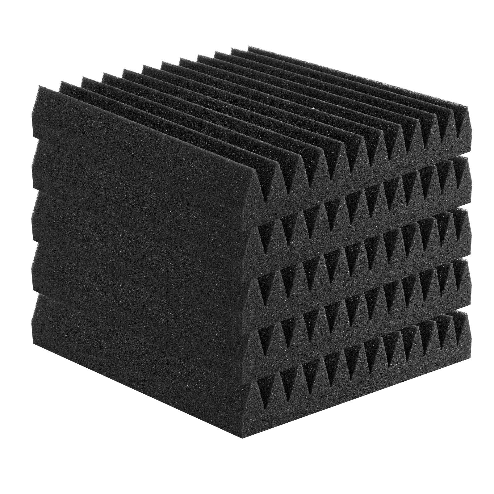 Audio Accessories: VEVOR Acoustic Foam Panels 50 Pack 12 x 12 x 2 in for Studio Wall and Ceiling