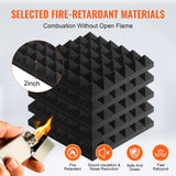 Audio Accessories: VEVOR Acoustic Foam Panels 24 Pack 12 x 12 x 2 in for Studio Wall and Ceiling