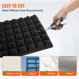 Audio Accessories: VEVOR Acoustic Foam Panels 24 Pack 12 x 12 x 2 in for Studio Wall and Ceiling