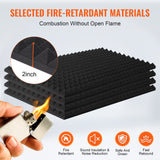 Audio Accessories: VEVOR Acoustic Foam Panels 4 Pack 48 x 24 x 2 in for Studio Wall and Ceiling