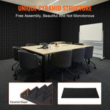 Audio Accessories: VEVOR Acoustic Foam Panels 4 Pack 48 x 24 x 2 in for Studio Wall and Ceiling