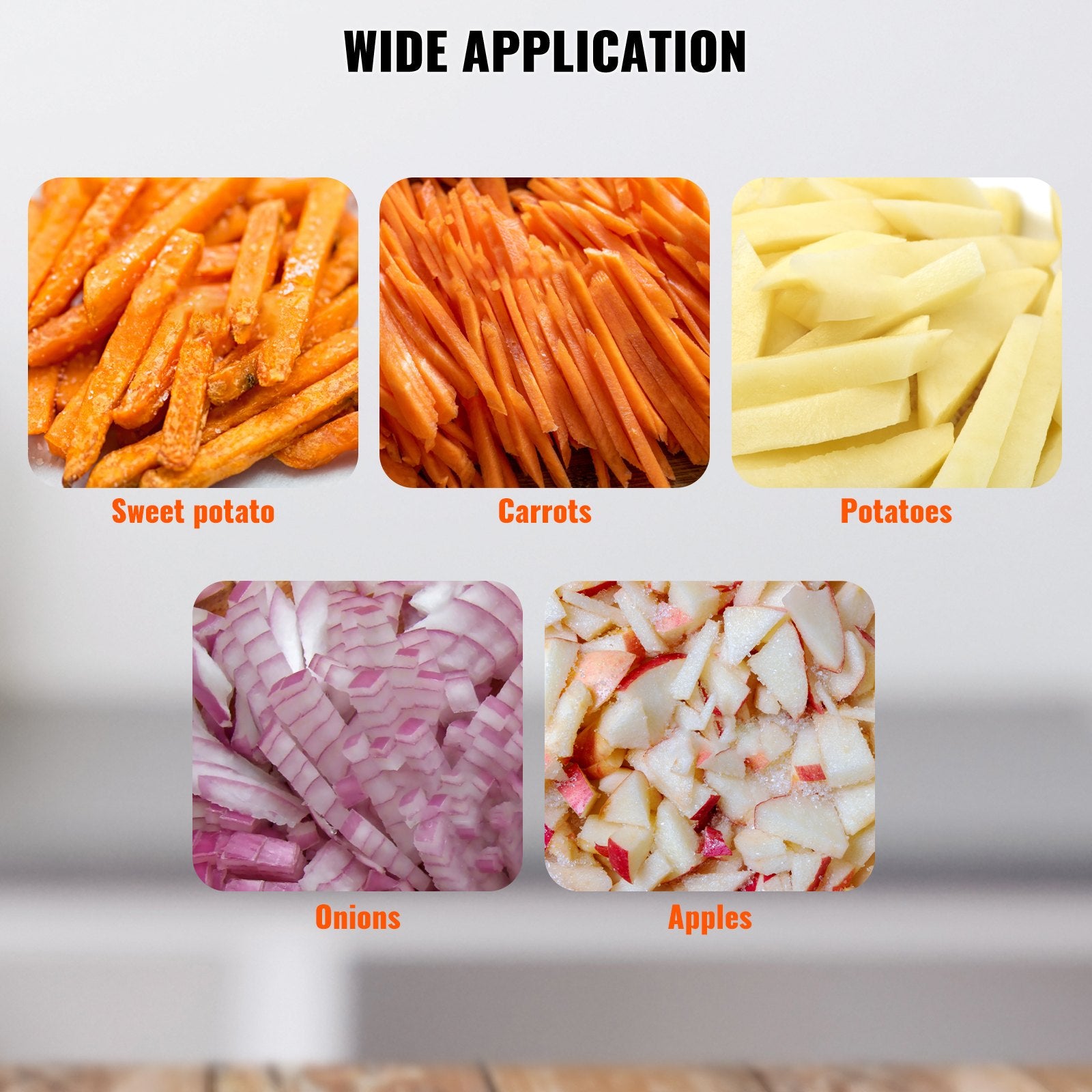 Commercial Vegetable Fruit Chopper 1/4" Blade Heavy Duty Professional Food Dicer Kattex French Fry Cutter Onion Slicer Stainless Steel for Tomato Peppers Potato Mushroom