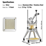 Gardening Tools: VEVOR Commercial Vegetable Fruit Chopper 1/4" Blade Heavy Duty Professional Food Dicer Kattex French Fry Cutter Onion Slicer Stainless Steel for Tomato Peppers Potato Mushroom