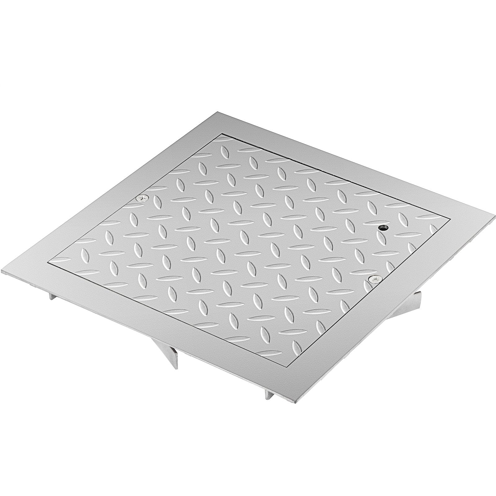Automotive Repair & Speciality Tools: VEVOR Recessed Manhole Cover 11.8""x11.8"" Clear Opening, Galvanized Steel Drain Cover Overall Size 14.5""x14.5"", Sealed Square Manhole Cover and Frame, Steel Man Hole Lid Inspection Access for Boat/