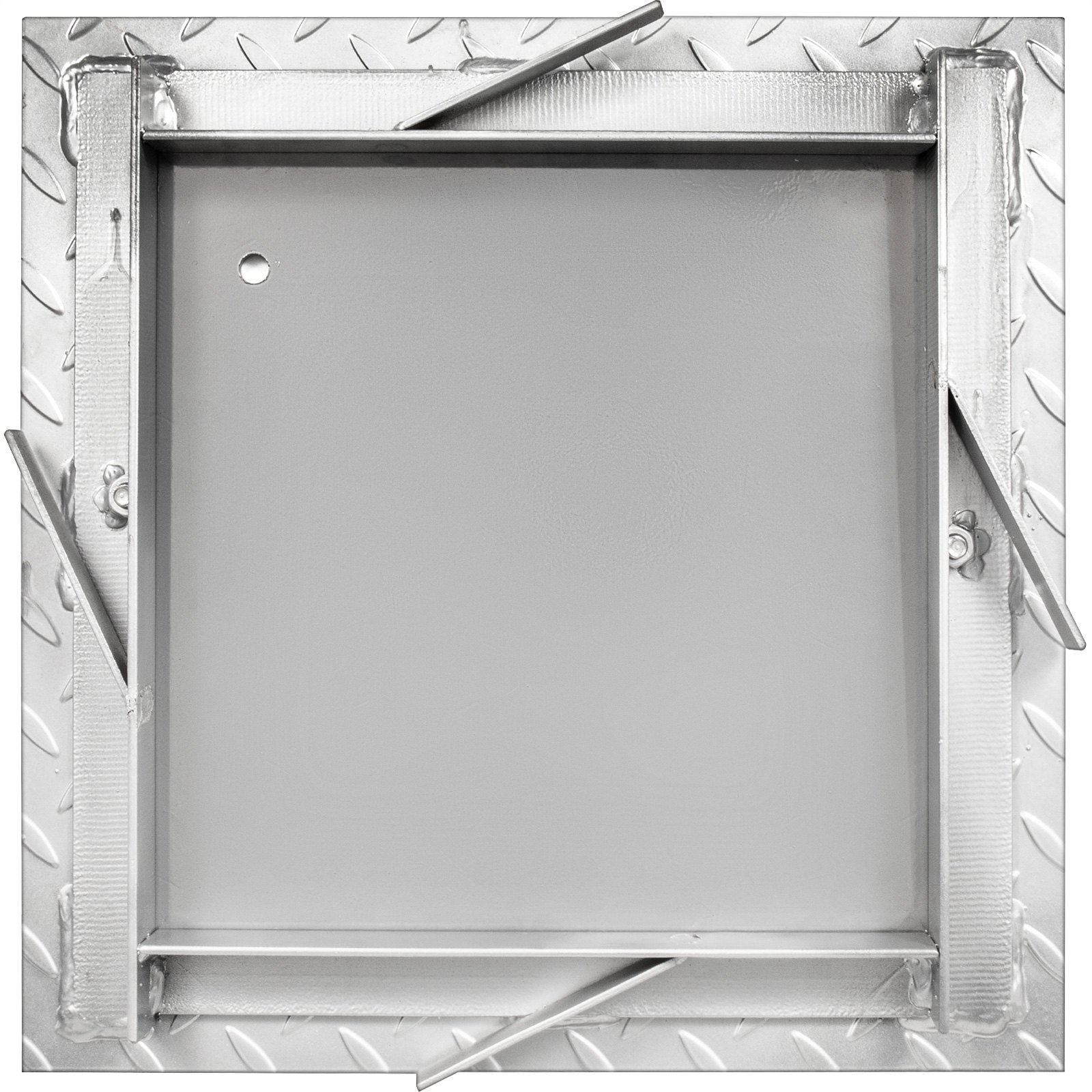 Automotive Repair & Speciality Tools: VEVOR Recessed Manhole Cover 11.8""x11.8"" Clear Opening, Galvanized Steel Drain Cover Overall Size 14.5""x14.5"", Sealed Square Manhole Cover and Frame, Steel Man Hole Lid Inspection Access for Boat/