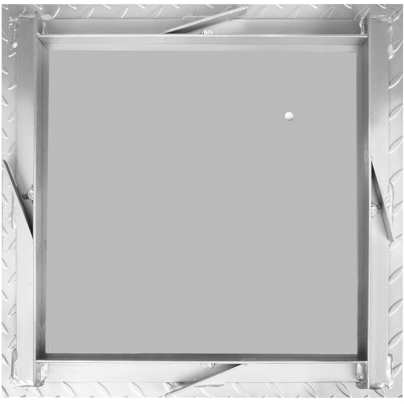 Recessed Manhole Cover 60 x 60 cm Clear Opening, Galvanized Steel Drain Cover Overall Size 67 x 67 cm, Sealed Square Manhole Cover and Frame, Steel Man Hole Lid Inspection Access for Boat/