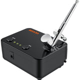 Nail Care: VEVOR Airbrush Kit Dual-action Airbrush System Compressor Art Nail Makeup Model