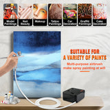 Nail Care: VEVOR Airbrush Kit Dual-action Airbrush System Compressor Art Nail Makeup Model